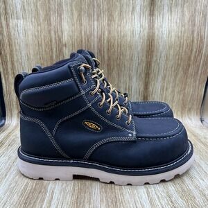 KEEN Utility Cincinnati 6" Men's Size 12 EE Black Leather Lace Up Work Boots NEW